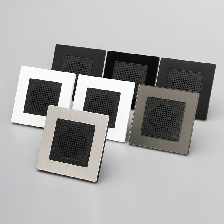 GTD 12-24V DC RS485  electric music and volume adjustable hotel doorbell doorchime with glass/plastic/aluminum frame