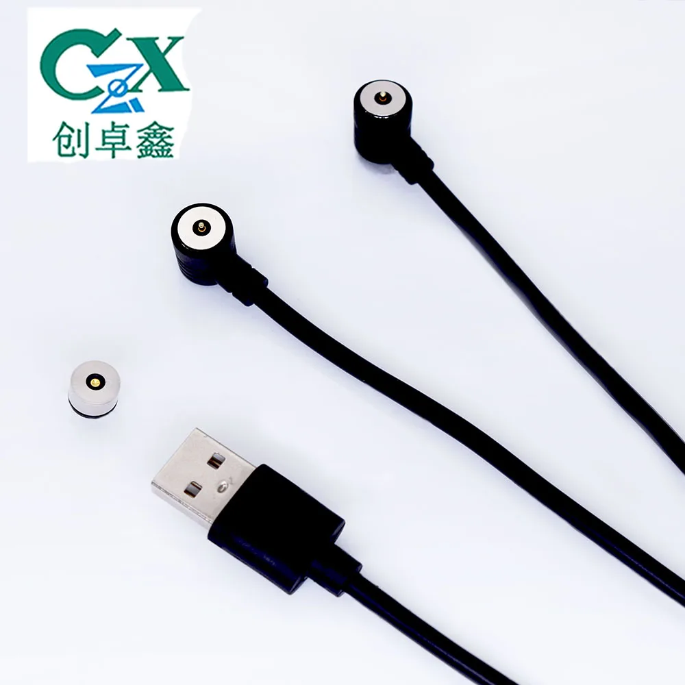 pogo pin magnetic 4 pin data cable tip 540 rotate magnetic cable magnet charger