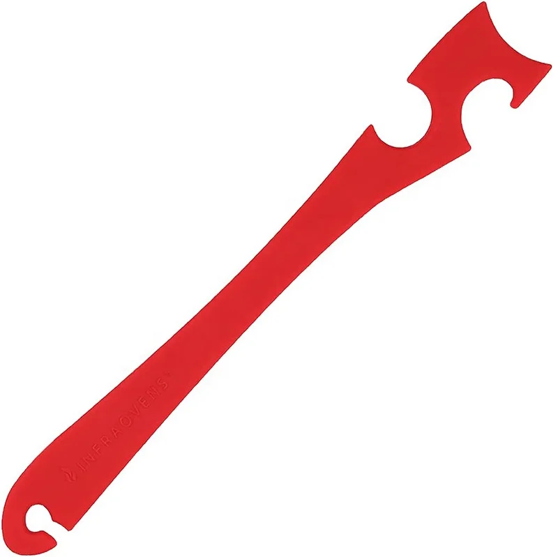 Heat resistant anti-scald tool toaster 11 inches long handle silicone bake oven rack push and pull stick