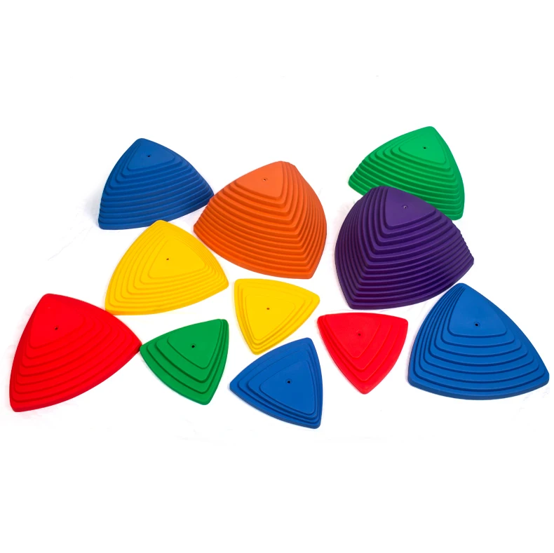 Anti-slip stepping stones for training balance outdoors Non-slip stepping stones for kids to balance