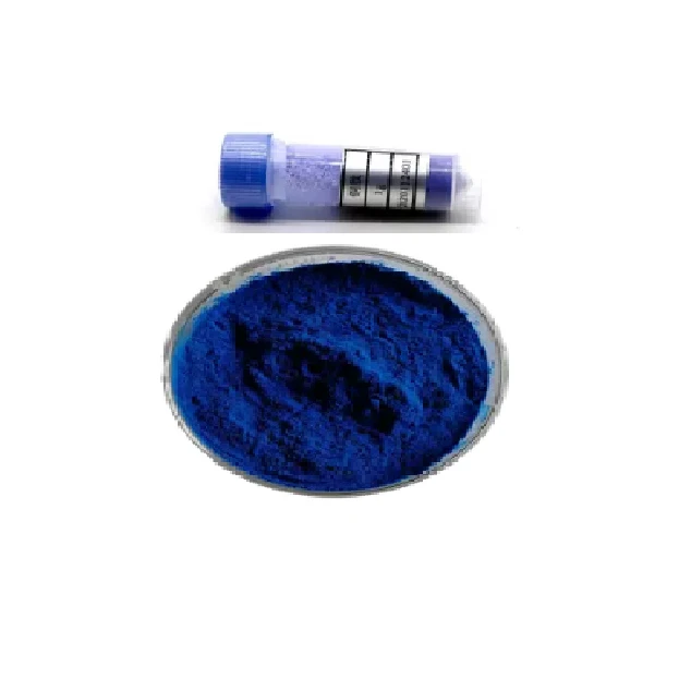 Hot sale Cosmetics Grade blue copper peptide ghk-cu powder 99% cas 130120-57-9    89030-95-5   49557-75-7