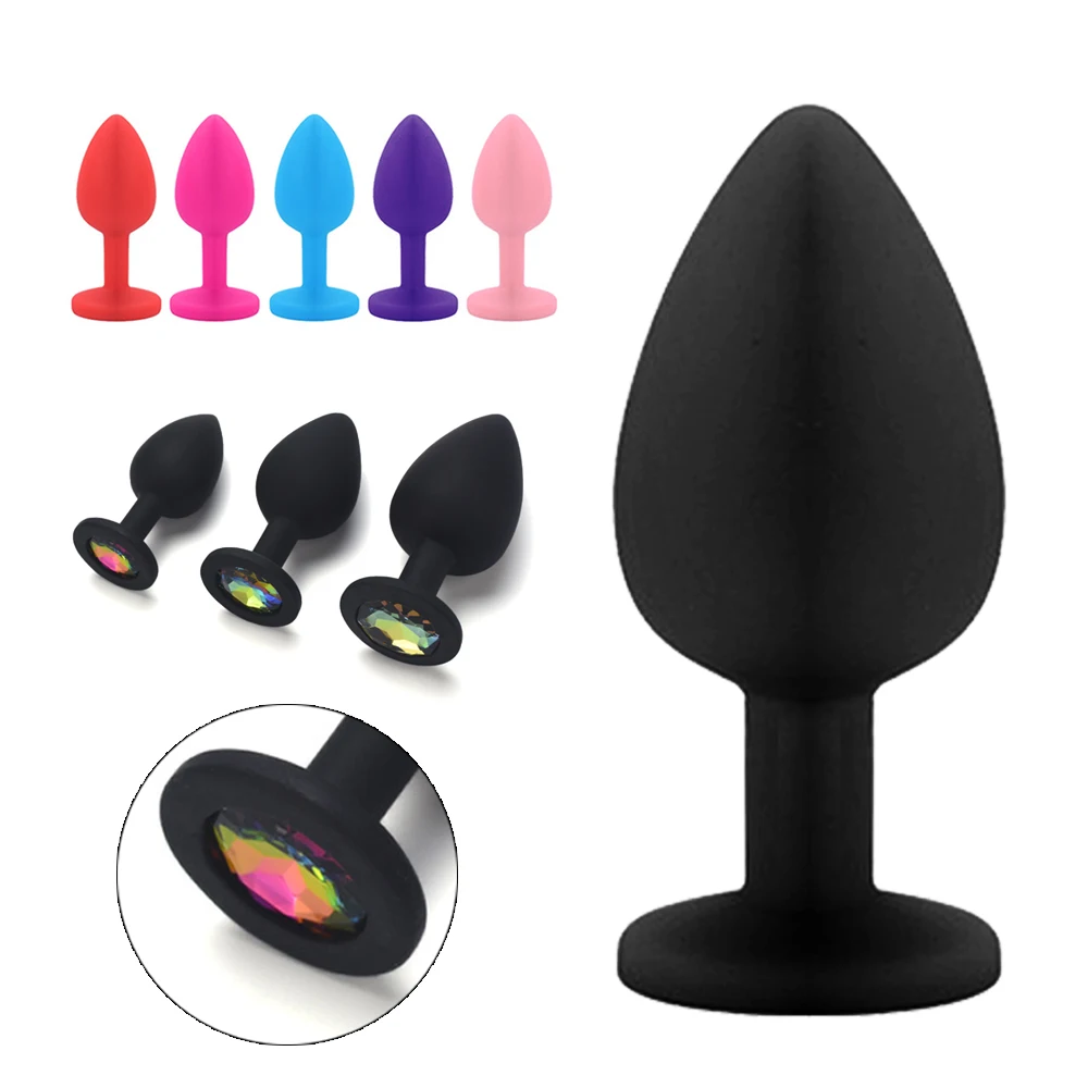 Adult Manufacturers Wholesale Rose Silicone Anal Plug posterior Butt Plug for Anus Stimulation Alternative SM Flirting Toy