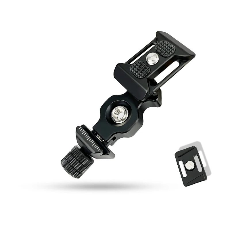 Newest Design Ultralight 0.1oz Quick Release QR Clamp Compatible with  Mini Arca Swiss Plate 3/8-inch Screw Hole and 1/4-inch