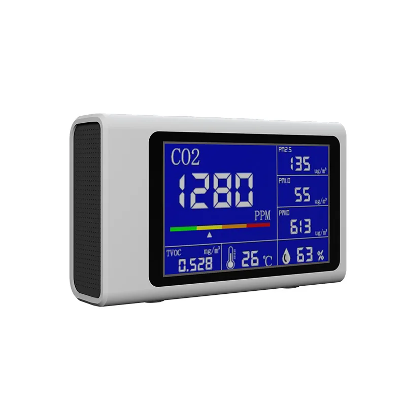2023 Air Quality Monitor Analyzer Air Monitor For Real-Time Testing Air Pollution  PM2.5 CO2 TVOC USA