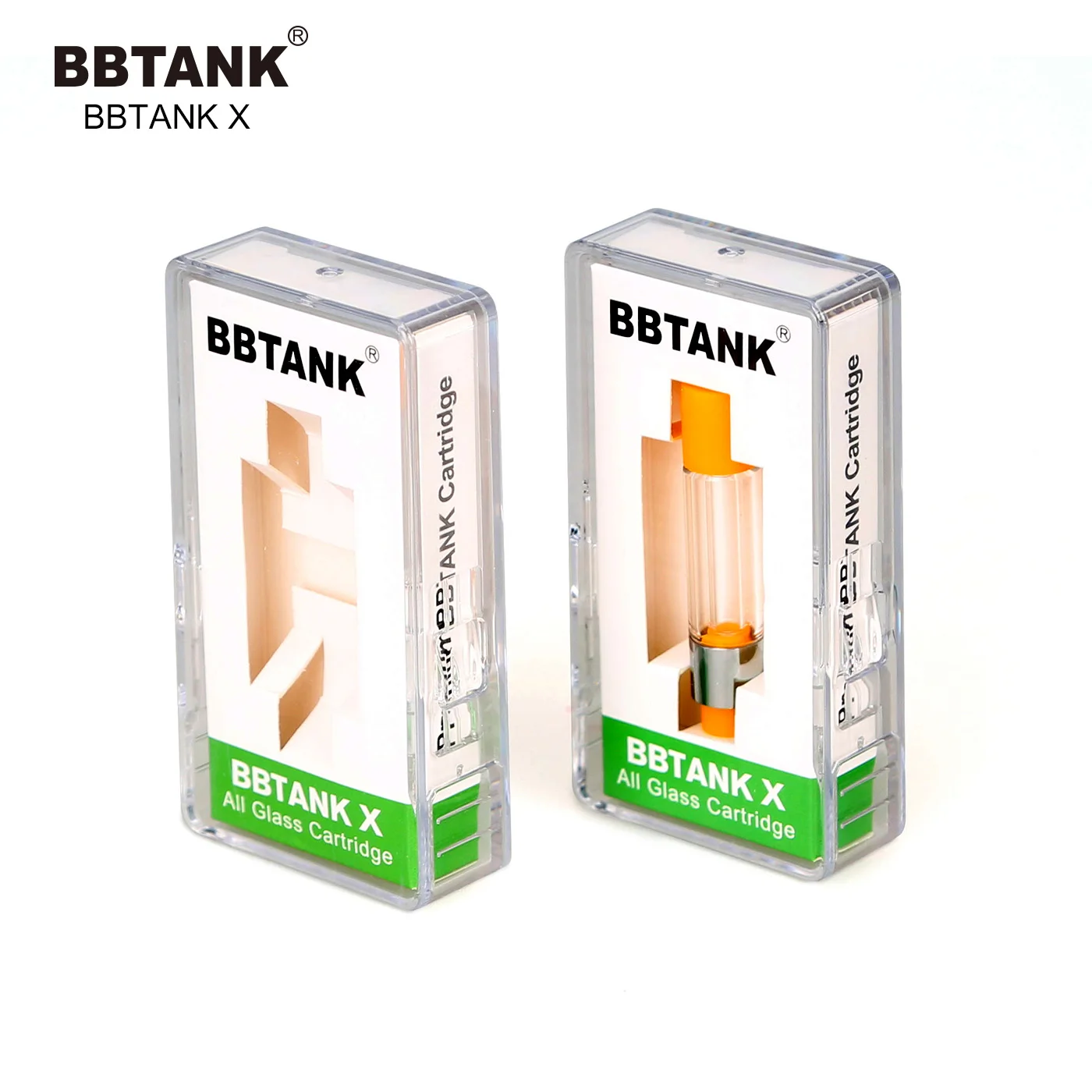  2021 новые стеклянные картриджи cbd bbtank x 1 мл 0 5 толстый масляный керамический картридж для вейпа аккумулятора с резьбой