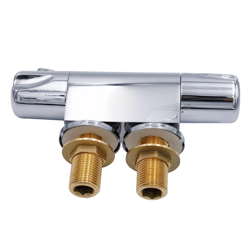 Bathroom Wall Mount Hot Cold Water Thermostatic Shower Mixer Faucet Valve