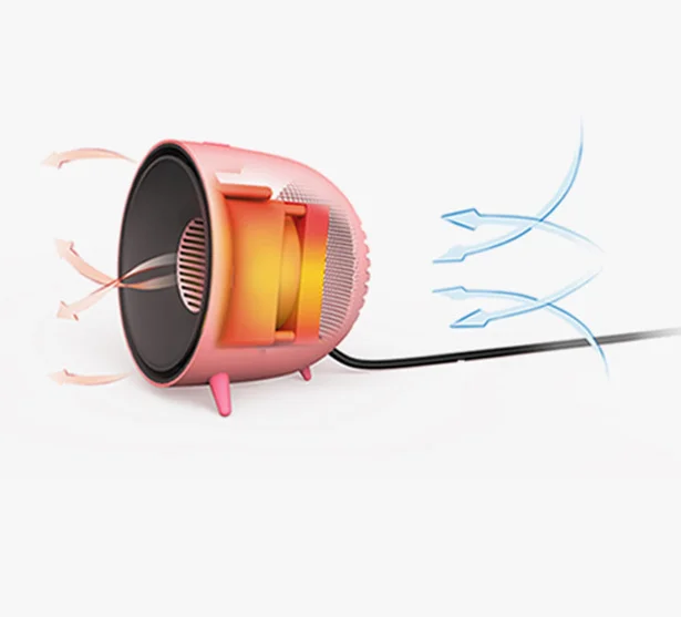2022 new desktop heater hand warmer gift wholesale small creative mini home heater electric heating fan
