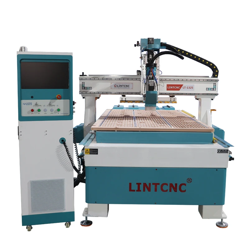 High Configuration 1300*2500mm  tool changer ATC cnc nesting machine  router machine for plywood mdf cutting milling engraving
