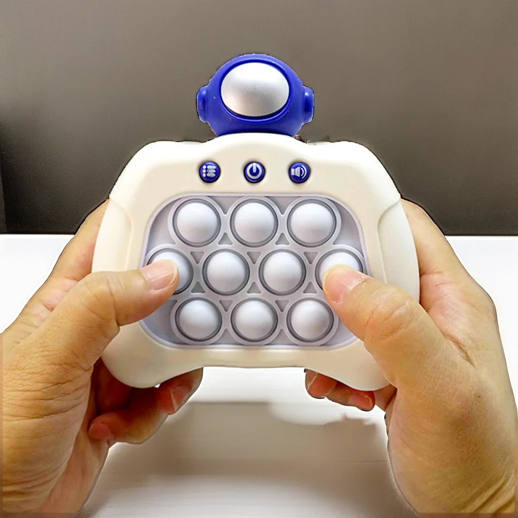 Unisex Quick Push Bubble Pop Fidget It Toys New Light-Up Quick Pop Puzzle Game Console for Parties