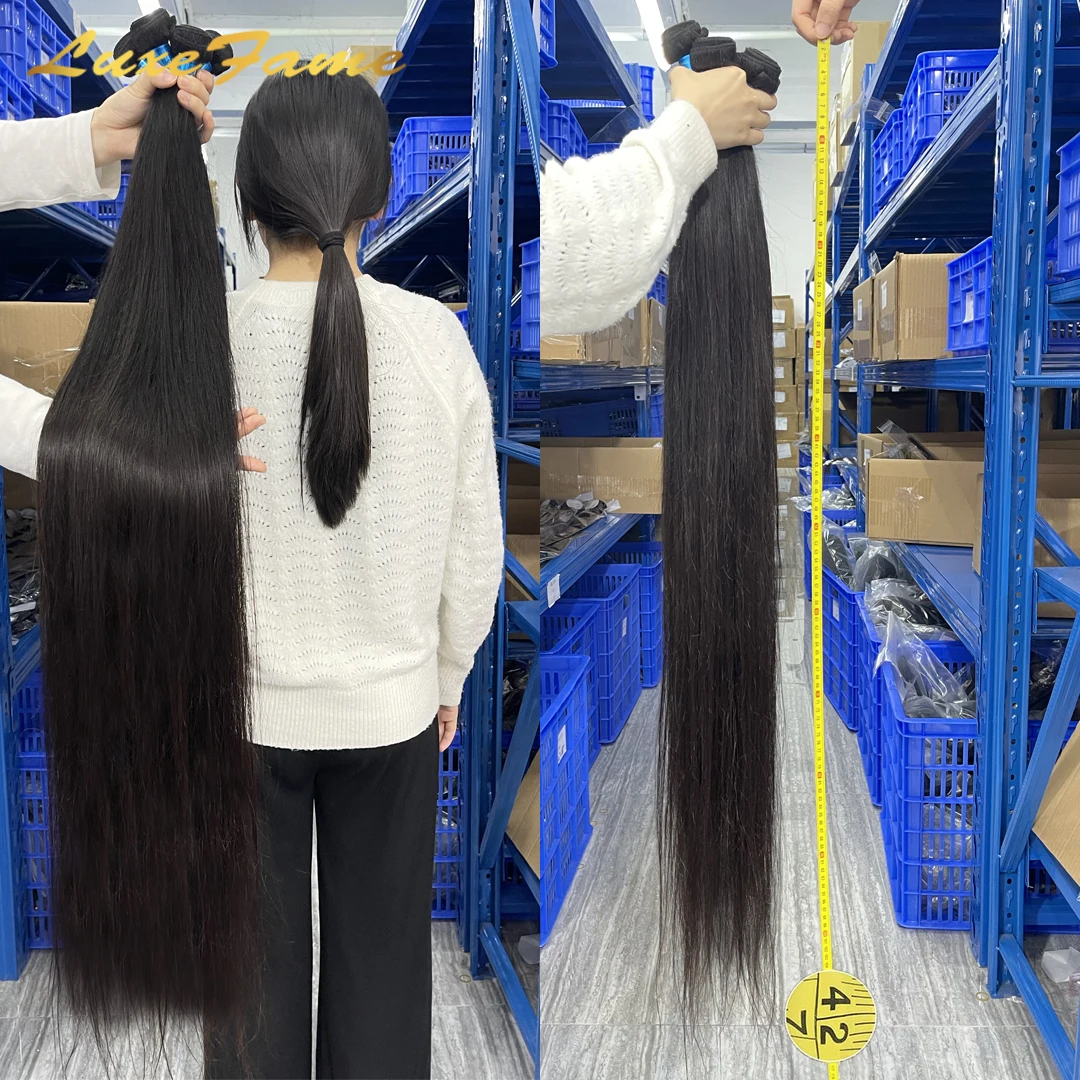 Luxefame 100% Human Hair Extension Raw Indian Hair Bundle,Human Hair Weave Bundle,Unprocessed Virgin Raw Indian Hair Vendor