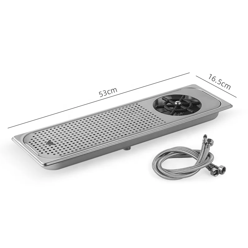 Factory Supply Newest MHW-3BOMBER Bar Kitchen Cup Bottle Cup Glass washing Silver Stainless Steel Washer Sink Rinser