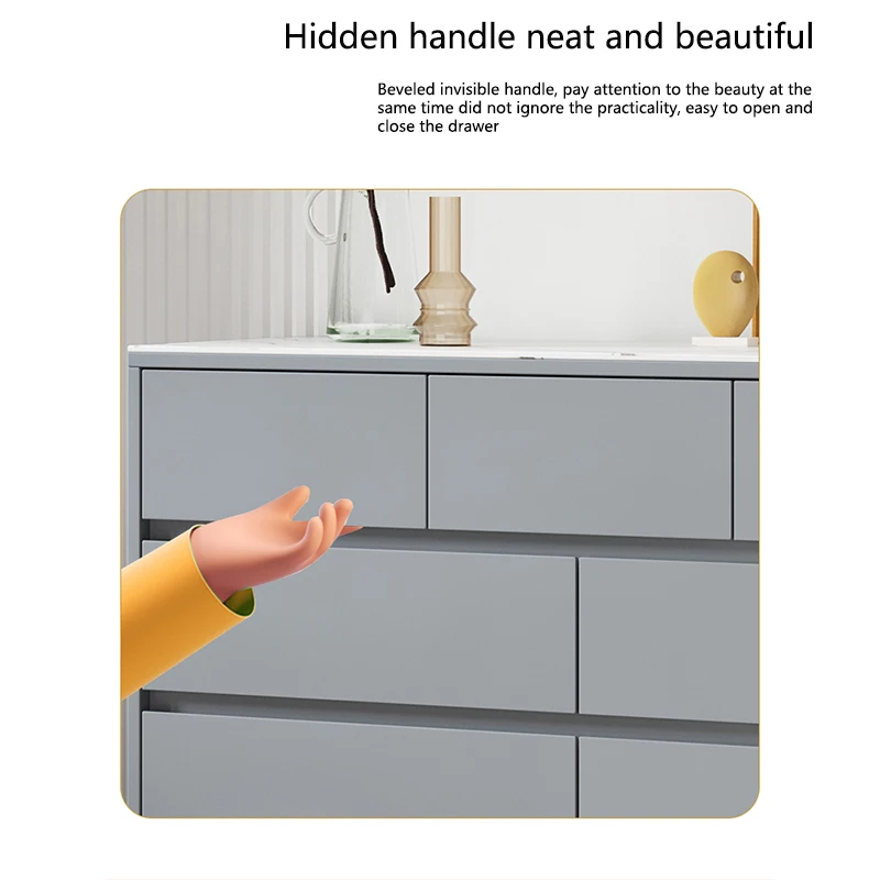 Wholesale Custom Manufactured Wood Dresser Modern Bedside Table Chest of Drawers Bedroom