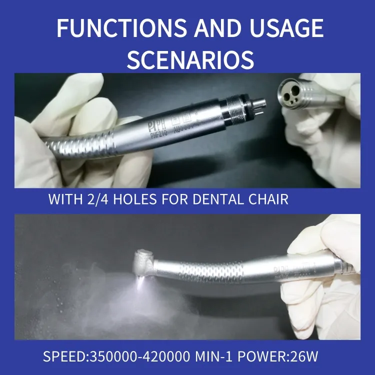 Воздушная турбина Стоматологический Хирургический наконечник с 4 отверстиями портативный стоматологический высокоскоростной