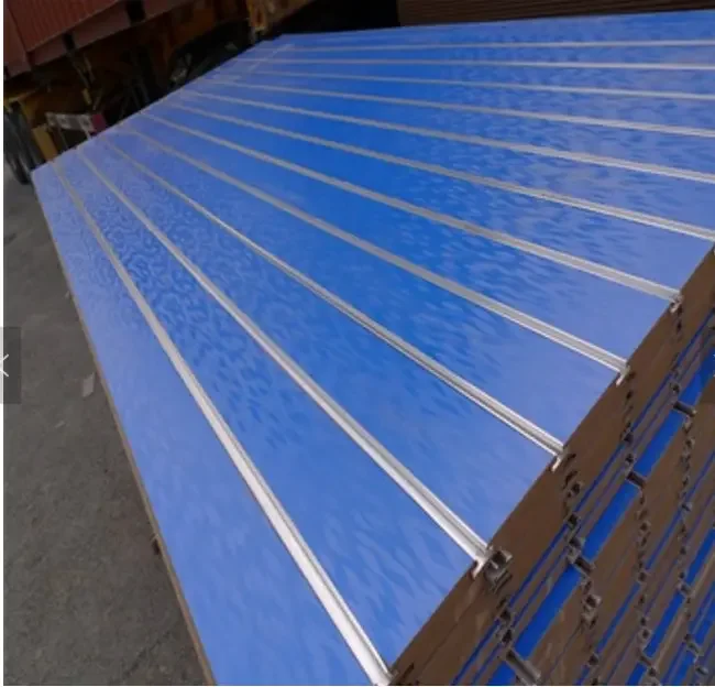 high quality slatwall panel grooved MDF board slotted mdf board for wholesale