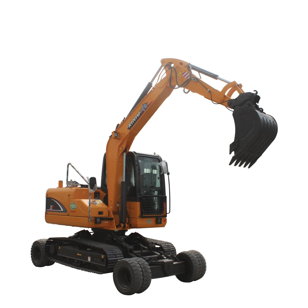 Rhinoceros 9 ton Small Crawler Excavator X9 Wheel Excavator South Africa sale