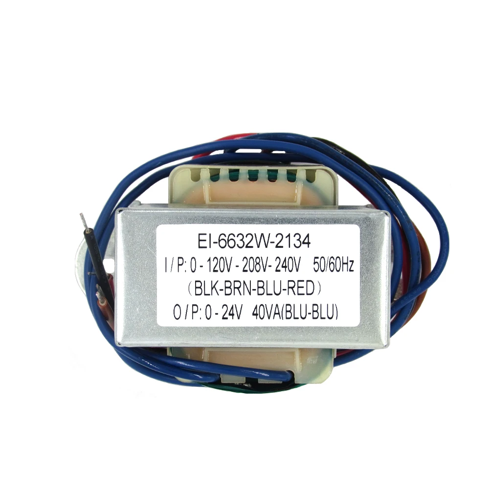 Pure Copper 120VAC 220VAC 230VAC 240VAC 50hz 60hz 12vac 40w transformer