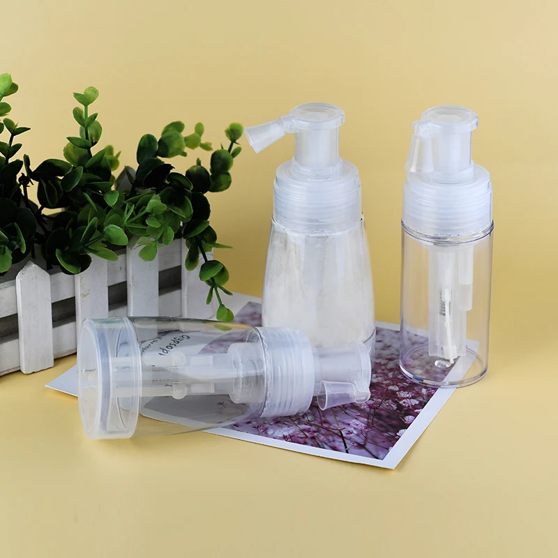 Hairdressing Tool Talcum Baby Care Powder Dispenser14ml 18ml 25ml 50ml Bottles Plastic PET Dry Hair Powder Spray Pump Bottle