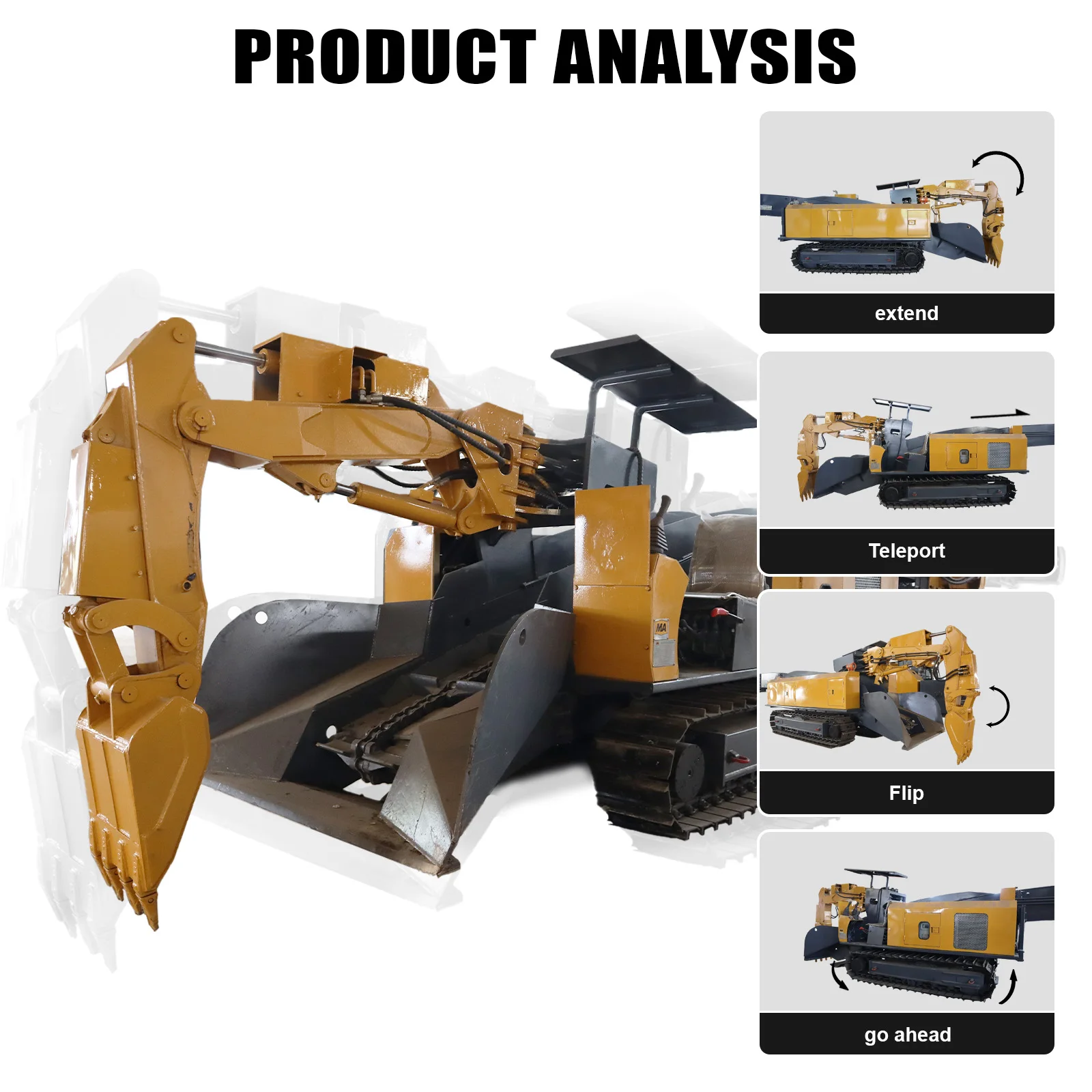 Made in China Tracked Crawler Mucking Loader Continuous Loader  with Scraper or Belt