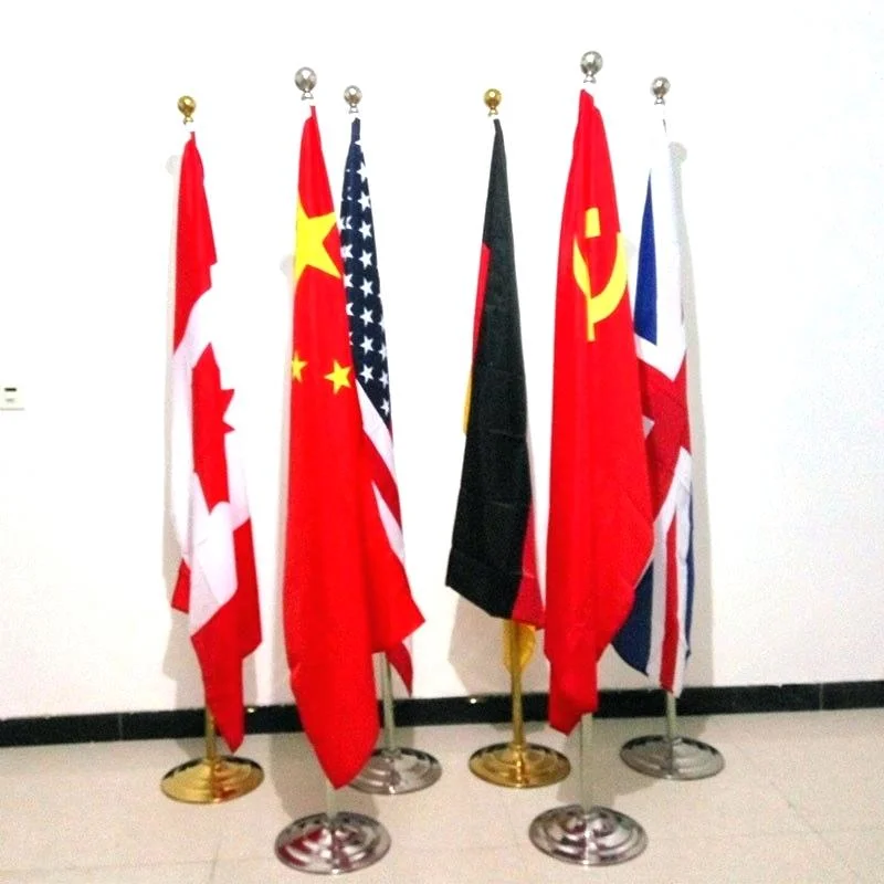 Встреча ресепшн Роскошные 3 м для офиса из нержавеющей стали серебристого цвета в помещении поляки стенд офисный Национальный флаг