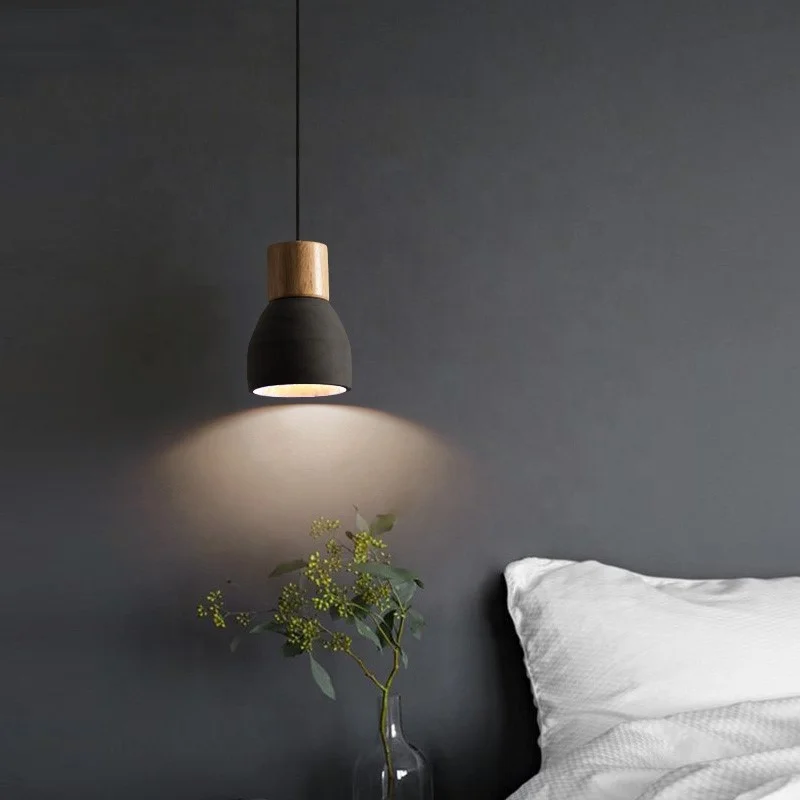 Modern kitchen island lamp home decor 1 light 240volts edison blub zhongshan interior cement concrete pendant light