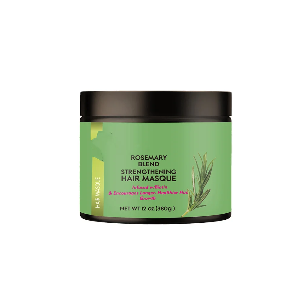 Factory Organic Rosemary Mint Scalp Hair Strengthening Oil Masque 340g Infused Biotin and Encourages Growth Hair Mask