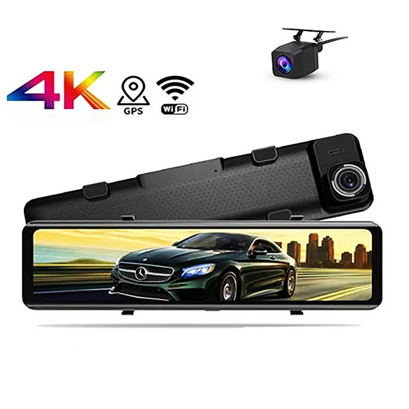 A15 Dash Cam Box DVR Car Camera Full HD 2160P 170 Degree Black OEM 4K Universal Adas for Sports Cars Windshield TF Card 