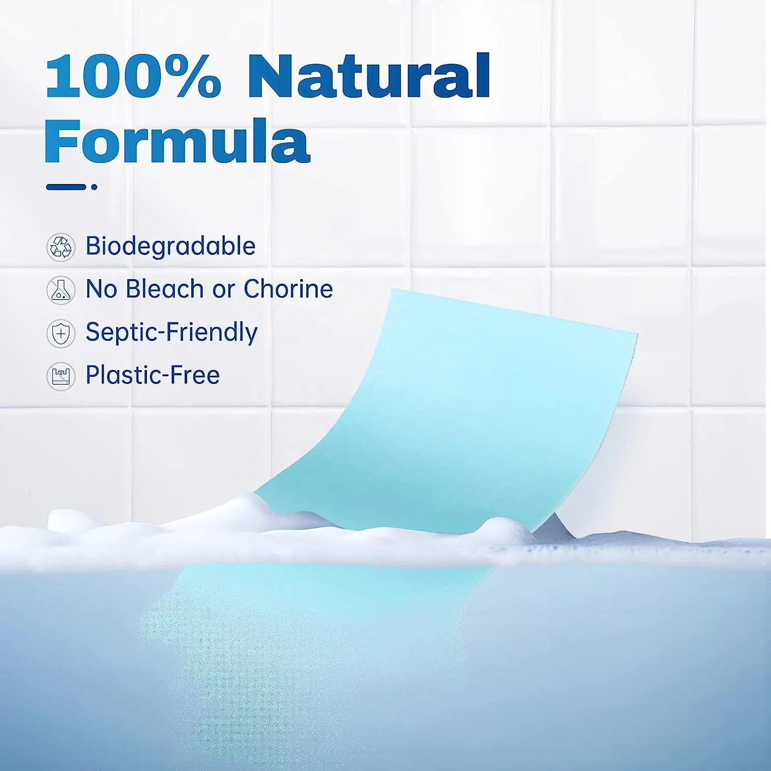 Eco-Friendly Non-Toxic Plastic-Free Packaging Natural Septic Safe Toilet Bowl Cleaner Strips