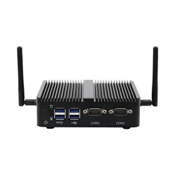 Fanless mini pc intel celeron J4125 processor nuc box pc Quad Cores Four Threads support DDR4 Slot