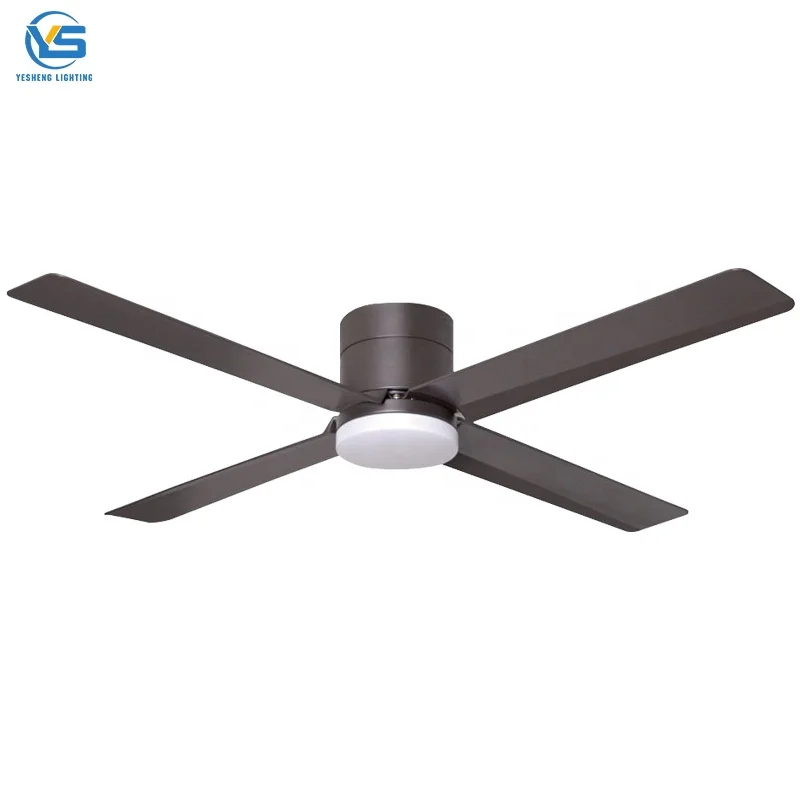Потолочный вентилятор C037 D e techo, светодиодная лампа с дистанционным управлением, 52 дюйма, для спальни, гостиной
