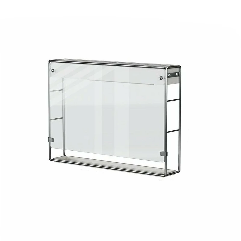 Acrylic wall mounted knife fork holder chopsticks container storage rack transparent kitchen mesa Integrated organization box