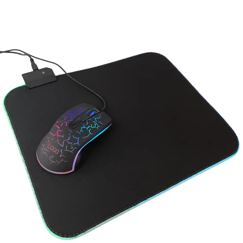 Custom logo large size xxl colorful led rgb lighting anti-sl gaming mouse pad