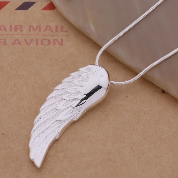 
Holy Angel Create Shape Fashion Jewelry plated 925 Silver Pendant Necklace 17201AN146 