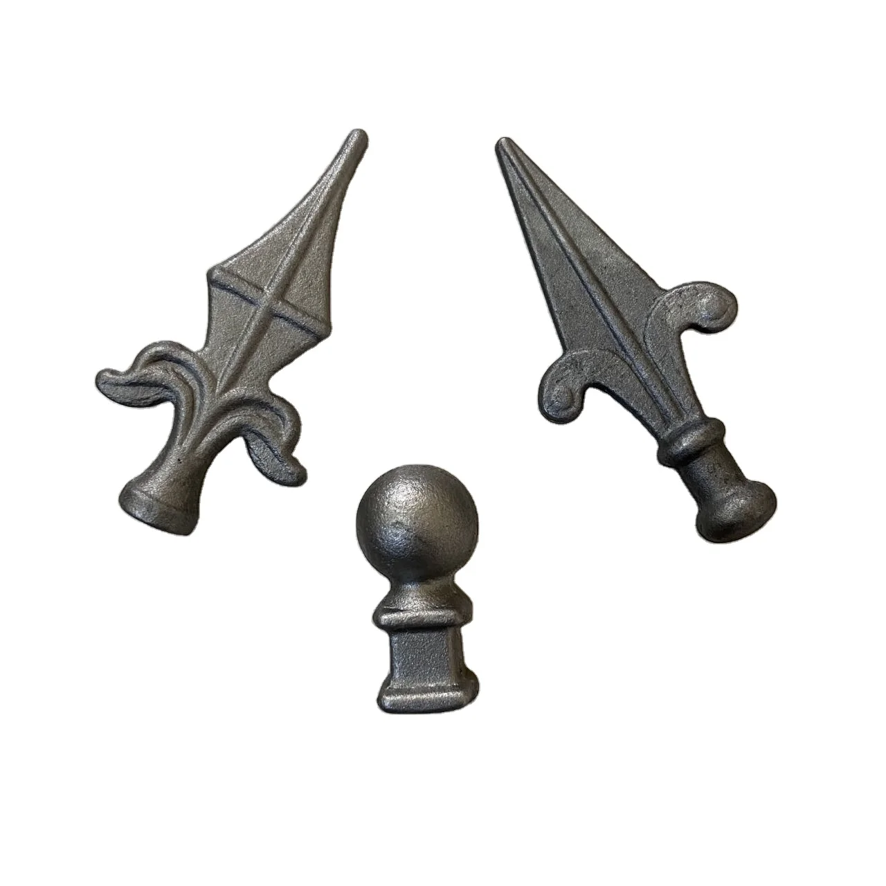 China factory fence gate arrow spear points finial wrought iron for gate