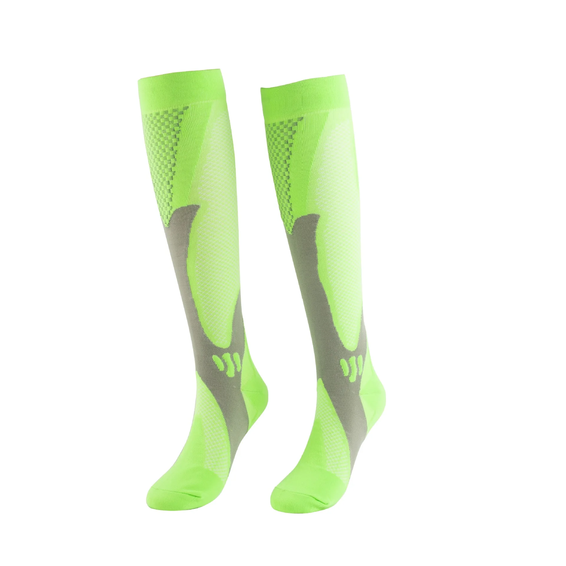Unisex 15-25mmHg Compression Nylon Socks 3D Style Diverse Men Autumn Season Marathon Running Calf Fatigue Relief Restock Socks
