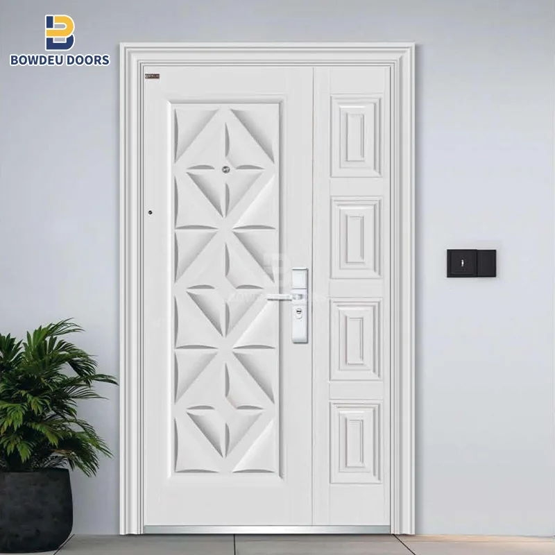 Modern design solid wooden door high quality luxury flush Bulletproof doors security laminated flush doors for house