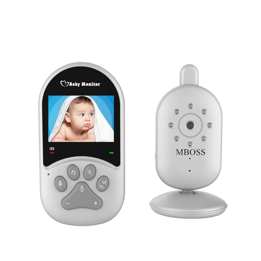 2.4 Inch LCD Display Wireless Baby Monitor Night Vision Two-way Sleep Monitor Temperature Detection Video Baby Camera