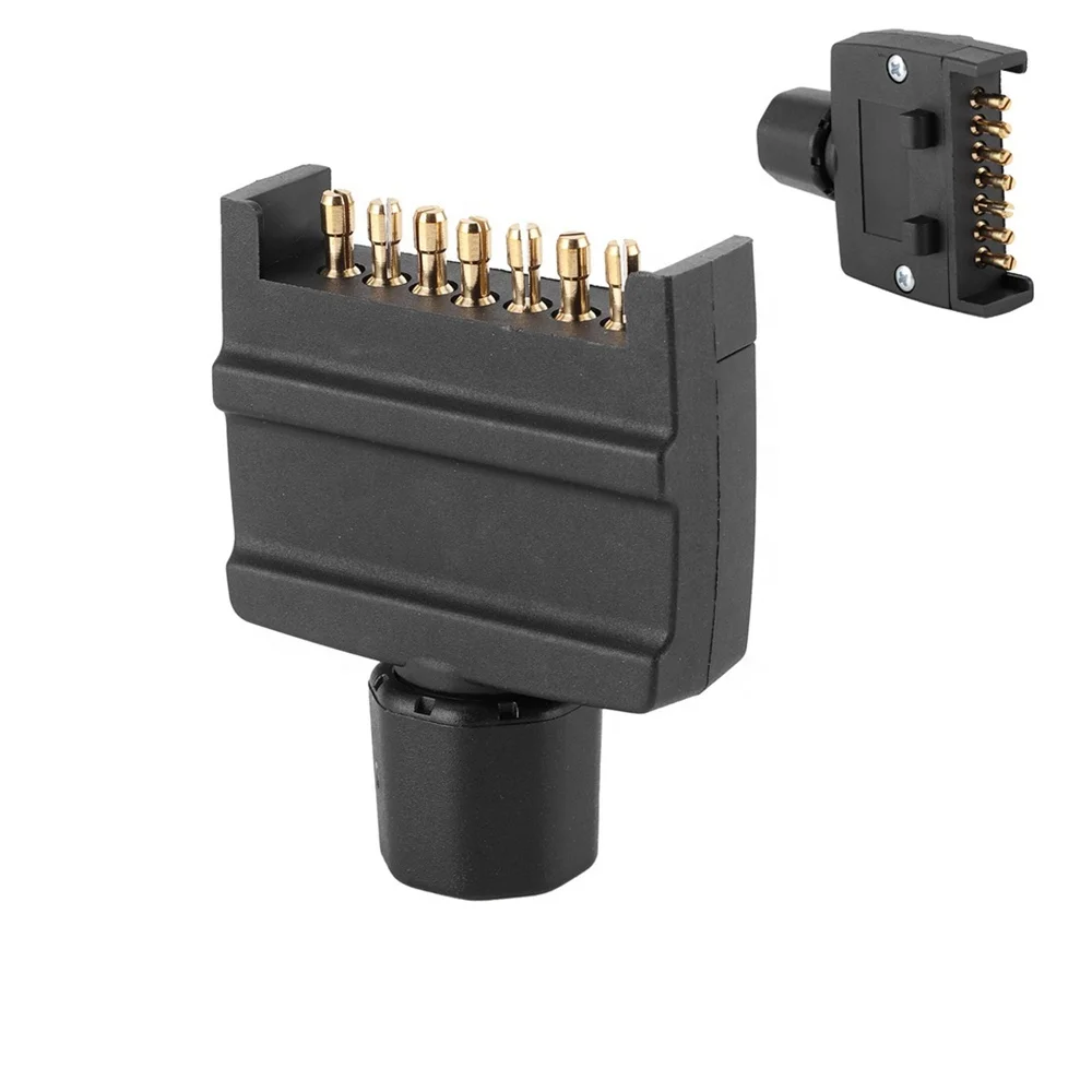 Australian Trailer Signal Light Display Connector 7 Way Flat Male RV Plug 7 Pin 12V Trailer Plug Socket