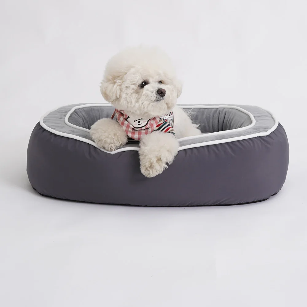 new wholesale price custom luxury washable  anti slip bottom pet  bed  sofa  dog couch with removable cover