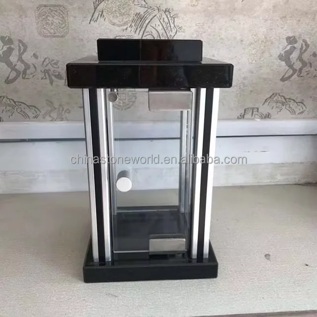 Customized Simple Design grave Lamp Latern for Tombstone Headstone Gravestone Accessories