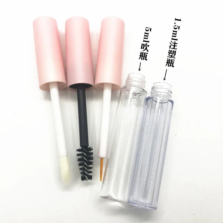 Printed pink eyelash growth liquid empty tube 1.5ML glue bottle starting from 50 pieces Lip gloss tube lip glaze sub bottle 10ML