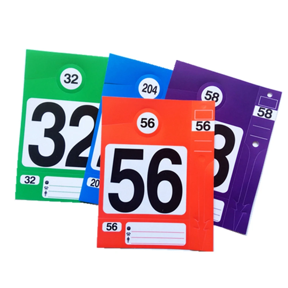 Plastic Numbered Car Tag 1-300