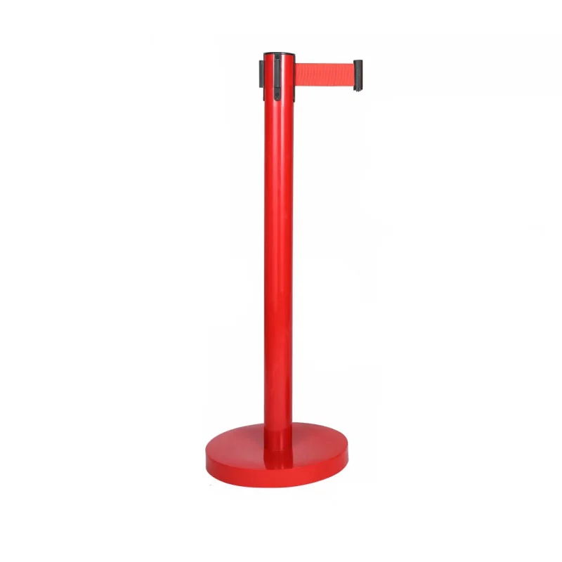  Black Guidance PVC Stanchion Retractable Fence Line Crowd Control Traffic Barrier