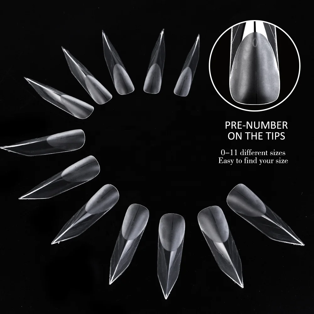 Gelsky 120Pcs Dual Form Nail System Extension Russian Nail Forms Edge Dual Form