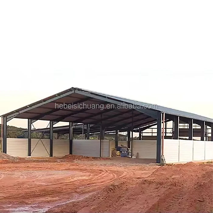 China prefab steel structure building manufacturer low cost warehouse steel hangar warehouse insulated prefab workshop