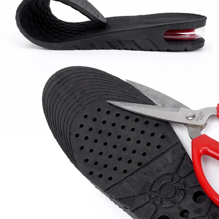 3-9cm Unisex Comfort Breathable Support Taller Shoe Insoles Heel Cushion Adjustable Height Increase Insoles for Men and Women