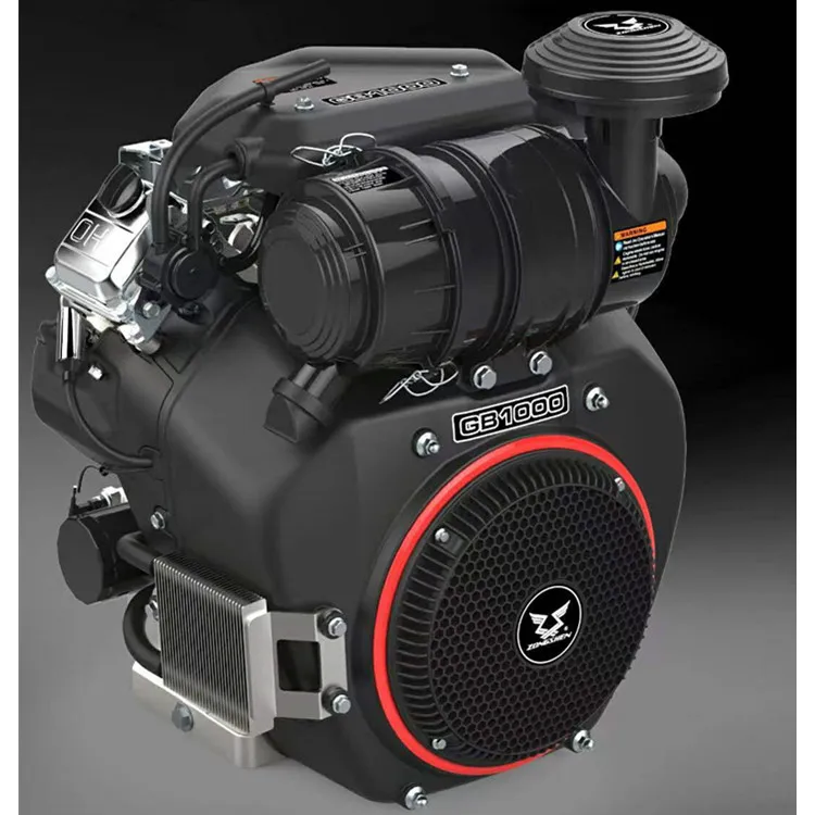 Keyway Shaft 36.5mm Electric Start ZS2V90F Double Cylinder Gasoline Engine 33HP ZONGSHEN GB1000 Gasoline Engine