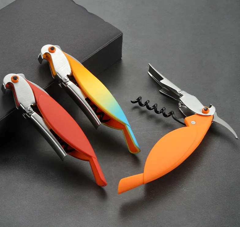 Hot sale Red Wine Plastic Corkscrew Home Creative Simple Practical Bottle Opener