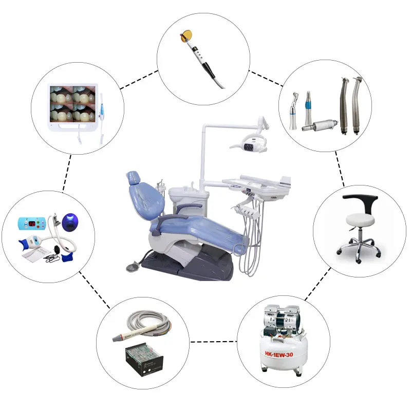 Medical Stomatological Instruments Dental Equipment Electric Dental Chair Unit Dental Chair Machine Dental Chair Kit