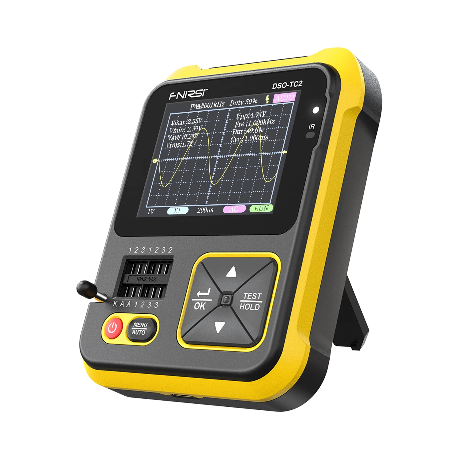 Digital oscilloscope handheld Oscilloscope LCR Transistor Tester 2 In 1 DSO-TC2 PWM Square Waves Output Oscilloscope