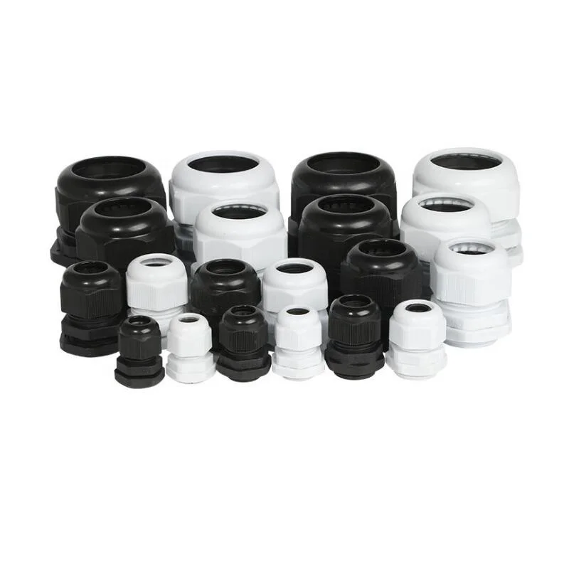 
M50*1.5 Metric Type Nylon PA6 Plastic Wire Waterproof Connectors Cable Glands IP68 Fixed Seal Sleeve Joints 